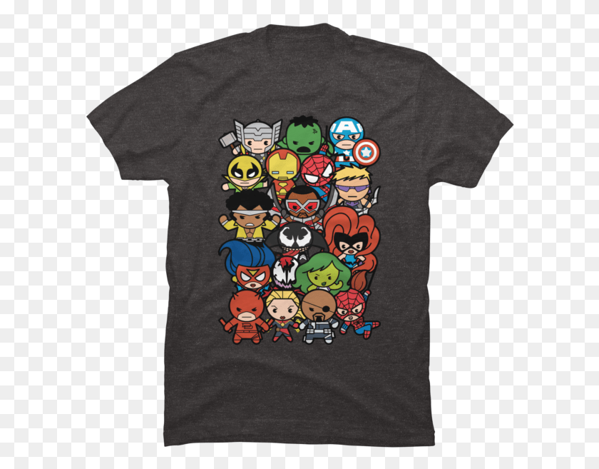 602x597 Marvel Cartoon Characters Marvel Cartoon T Shirt, Clothing, Apparel, T-shirt HD PNG Download