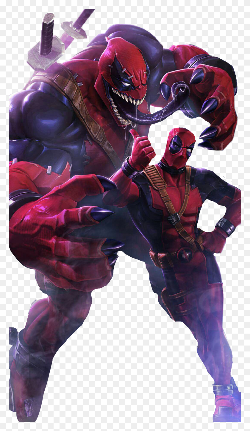 1079x1919 Marvel Deadpool Venompool Png / Deadpool Y Venompool Png