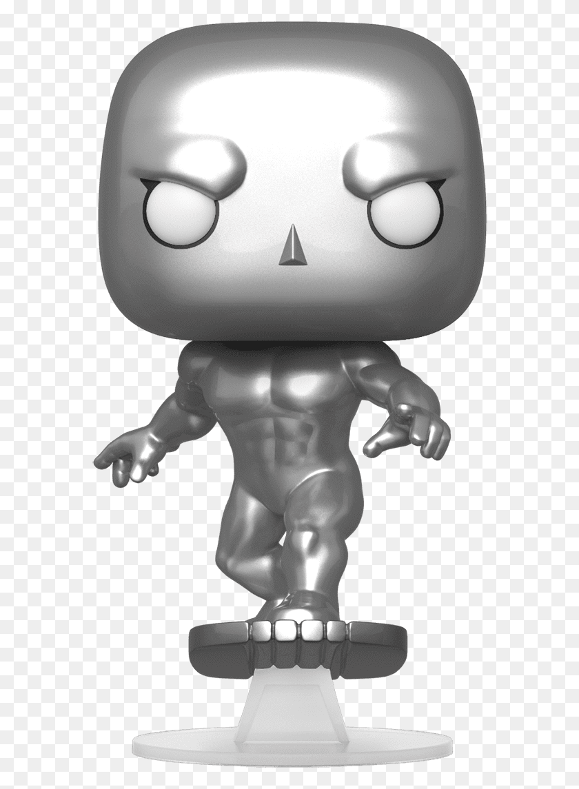 574x1085 Marvel Fantastic Four Silver Surfer Pop Figura De Vinilo Funko, Juguete, Robot, Figurine Hd Png