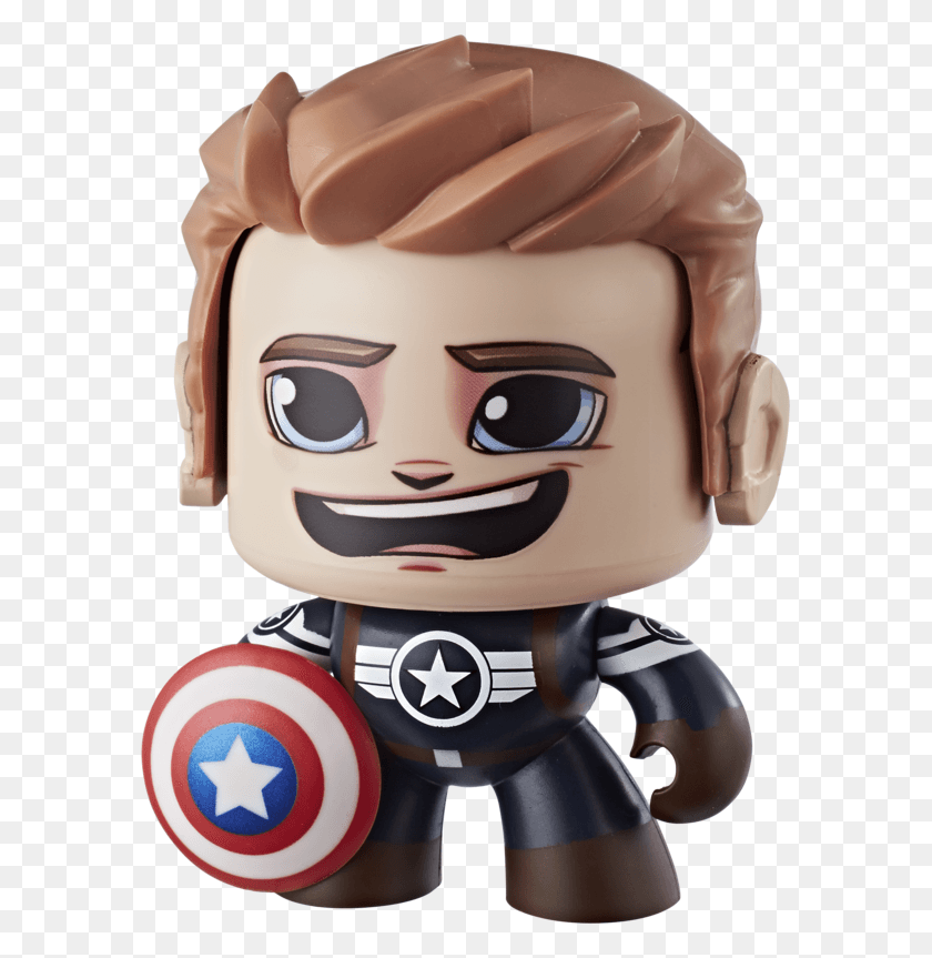 587x803 Marvel Mighty Muggs Figure Assortment Marvel Mighty Muggs Captain America, Toy, Doll, Figurine HD PNG Download