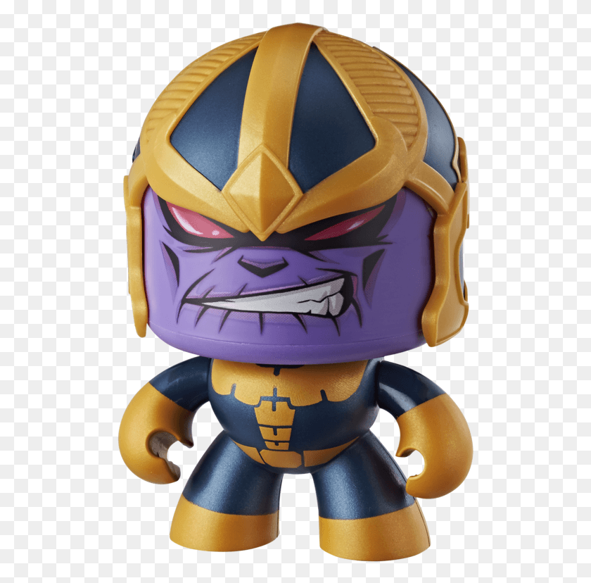 508x768 Descargar Png Marvel Mighty Muggs Figura Surtido Thanos Mighty Muggs, Casco, Ropa Hd Png