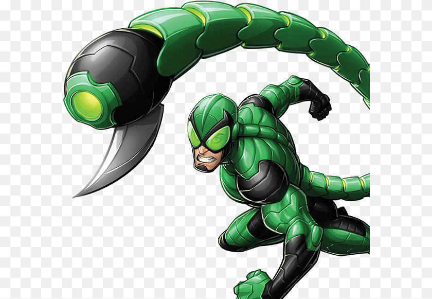 Marvel Spider Man 2017 Scorpion, Green, Adult, Person, Male Clipart PNG