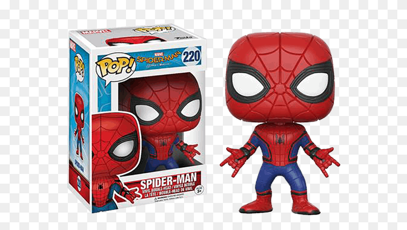 566x416 Marvel Spider Man Homecoming Spider Man Pop Vinyl Funko Pop Spiderman, Toy, Flyer, Poster HD PNG Download