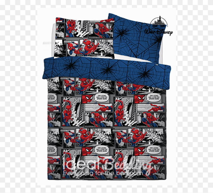 550x701 Marvel Spiderman Webs Duvet Quilt Bedding Cover And Duvet Cover, Pillow, Cushion, Clothing HD PNG Download