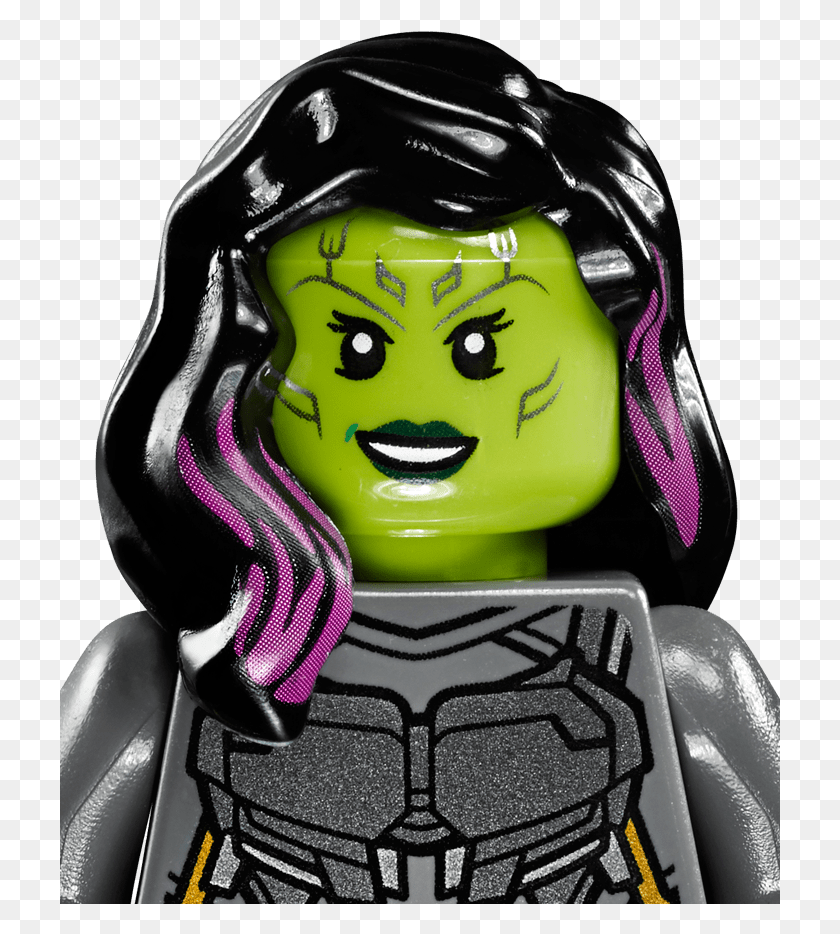 721x874 Marvel Super Heroes Lego Lego Guardians Of The Galaxy Vol 2 Gamora, Helmet, Clothing, Apparel HD PNG Download