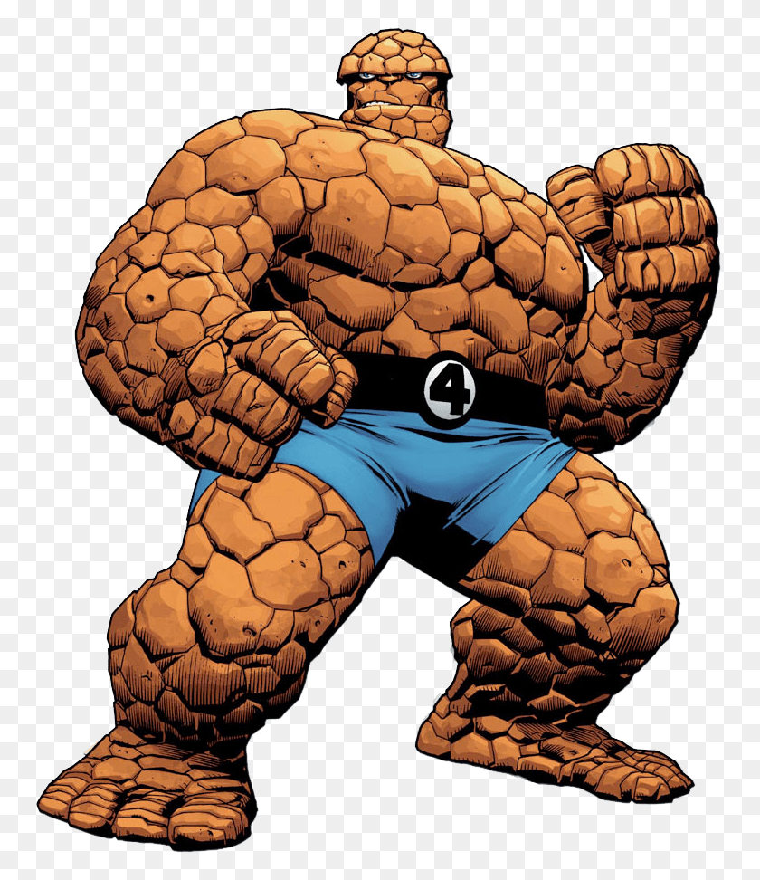 761x912 Marvel Thing Fantastic Four, Turtle, Reptile, Sea Life HD PNG Download