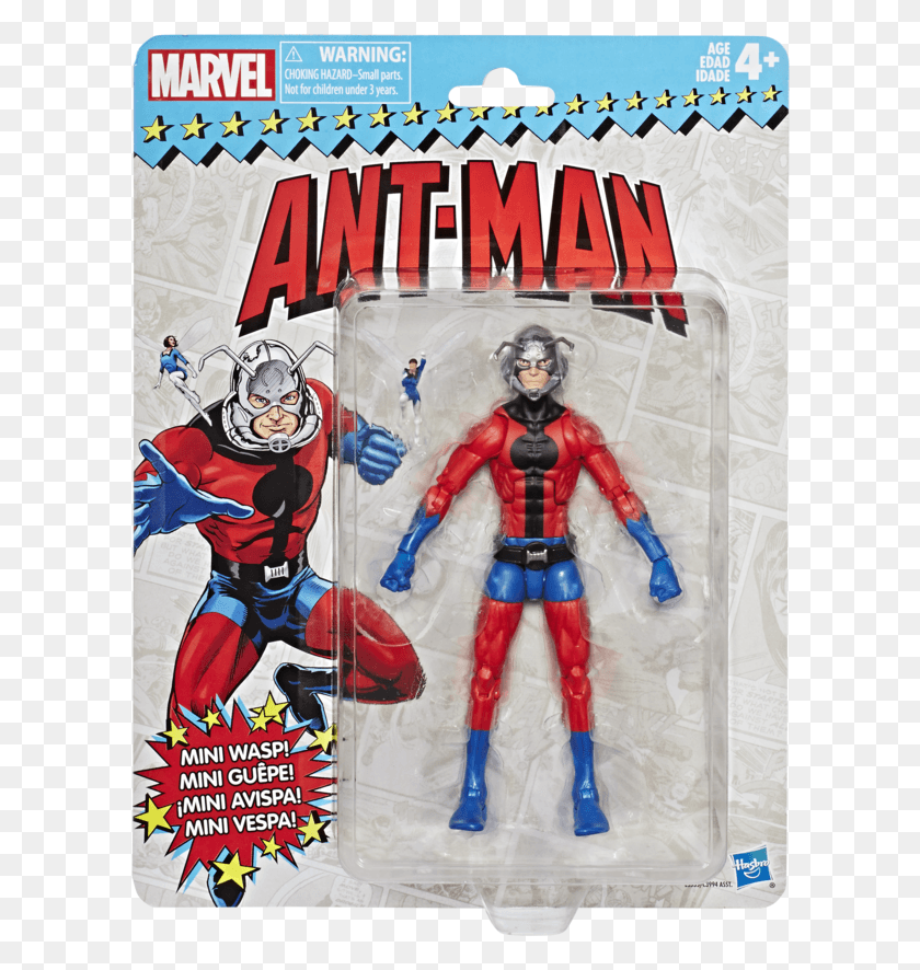 602x826 Marvel Vintage Ant Man Amp Wasp Фигурки Раскрыты Легенды Marvel Винтажная Волна, Человек, Человек, Плакат Hd Png Скачать