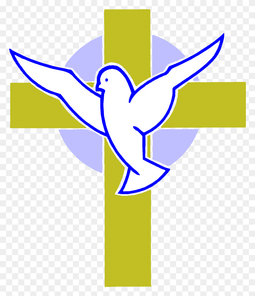 1745x2048 Png Изображение - Крест И Голубь, Тату, Символ, Логотип, Товарный Знак Png Скачать