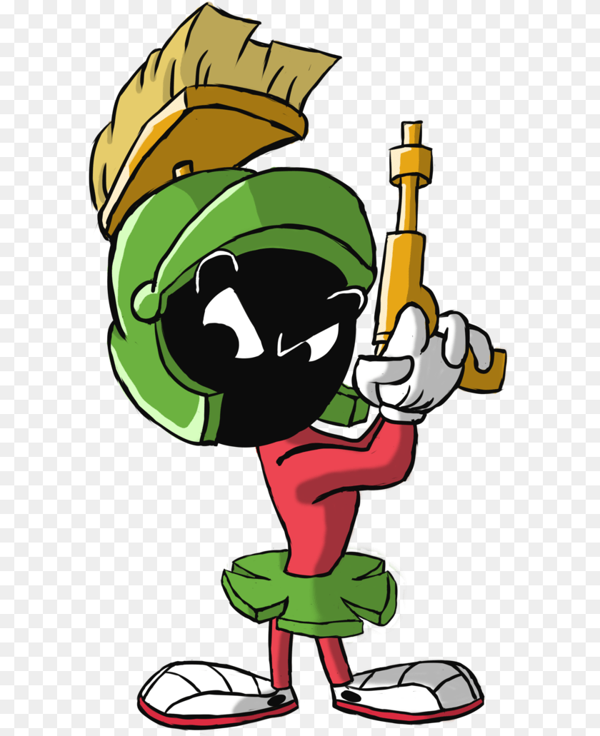 595x1031 Marvin Martian Cartoon, Baby, Person, Cleaning, Clothing Sticker PNG