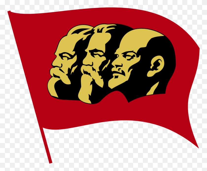 999x812 Marxengelslenin Communist, Symbol, Flag, Hand HD PNG Download