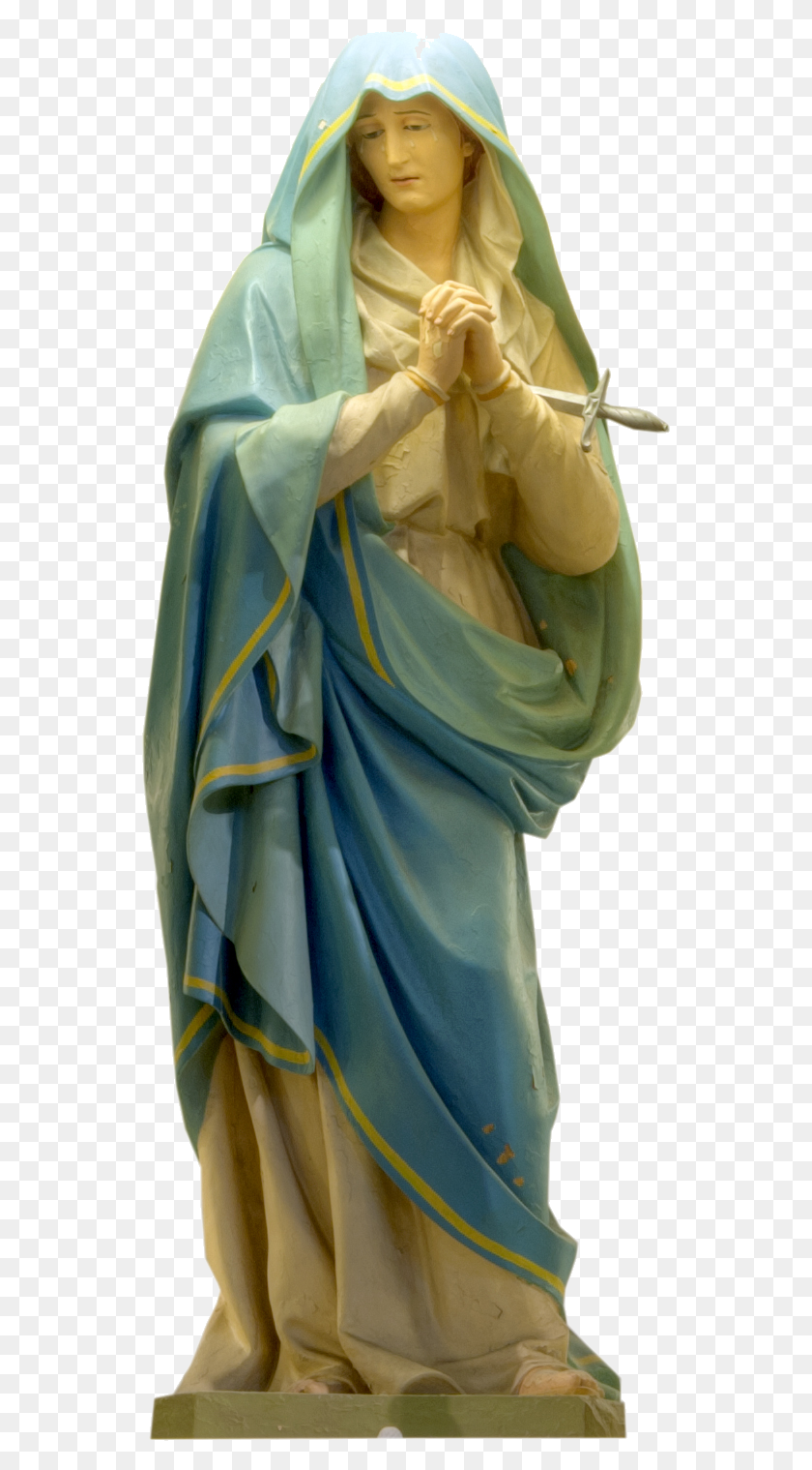 547x1459 Mary Humble Servant And Compassionate Mother Pray Statue, Clothing, Apparel, Figurine HD PNG Download
