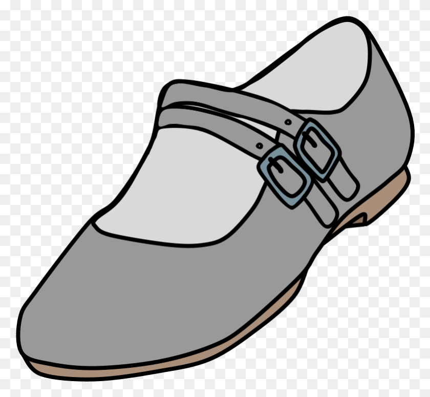 781x716 Mary Janes Two Straps Buckle Silver Slip On Shoe, Clothing, Apparel, Footwear HD PNG Download