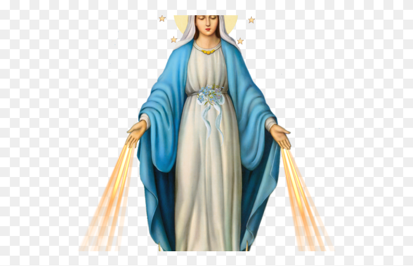 528x481 Mary Mother Of Jesus Transparent Images Mama Mary, Clothing, Apparel, Fashion HD PNG Download