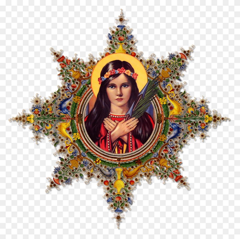 986x982 Mary Mother Of Jesus Transparent Images Saint Philomena Symbols, Person, Human, Pattern HD PNG Download