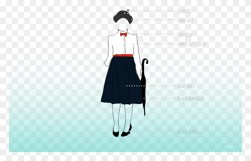 6945x4265 Mary Poppins Illustration, Person, Human, Waiter HD PNG Download
