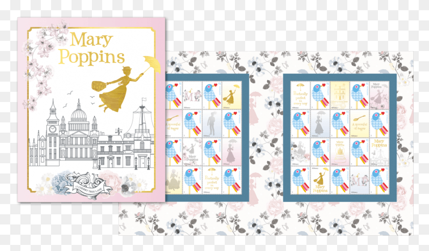 955x530 Mary Poppins Licensed Stamp Pack Creative Arts, Rug, Game, Paper HD PNG Download