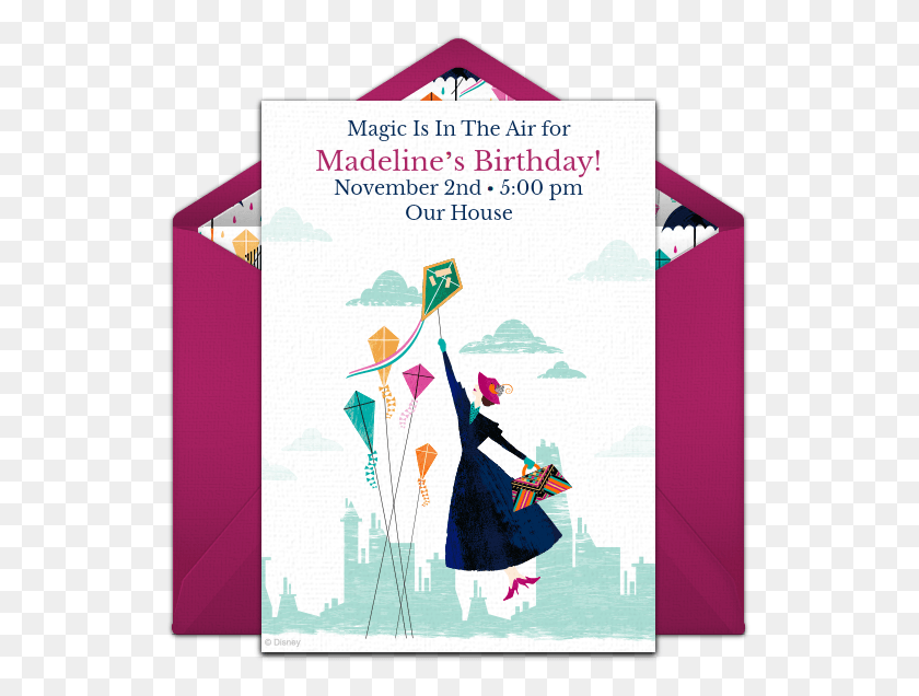 535x576 Mary Poppins Returns Online Invitation Mary Poppins Return Fanart, Flyer, Poster, Paper HD PNG Download