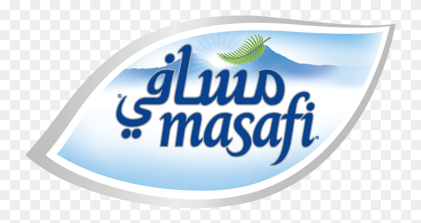 740x386 Masafi Water Logo Masafi Water, Label, Text, Oval HD PNG Download