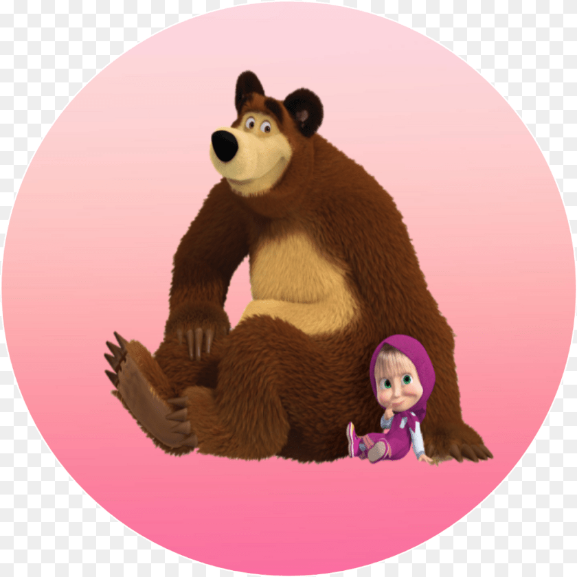 1024x1024 Masha Sticker Masha And The Bear, Doll, Toy, Animal, Mammal Transparent PNG