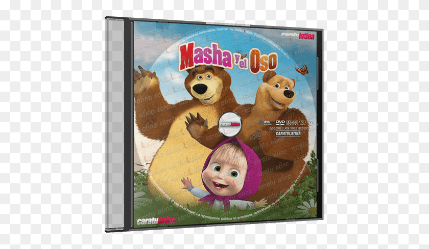 433x429 Masha Y El Oso Cartoon, Disk, Dvd, Advertisement HD PNG Download
