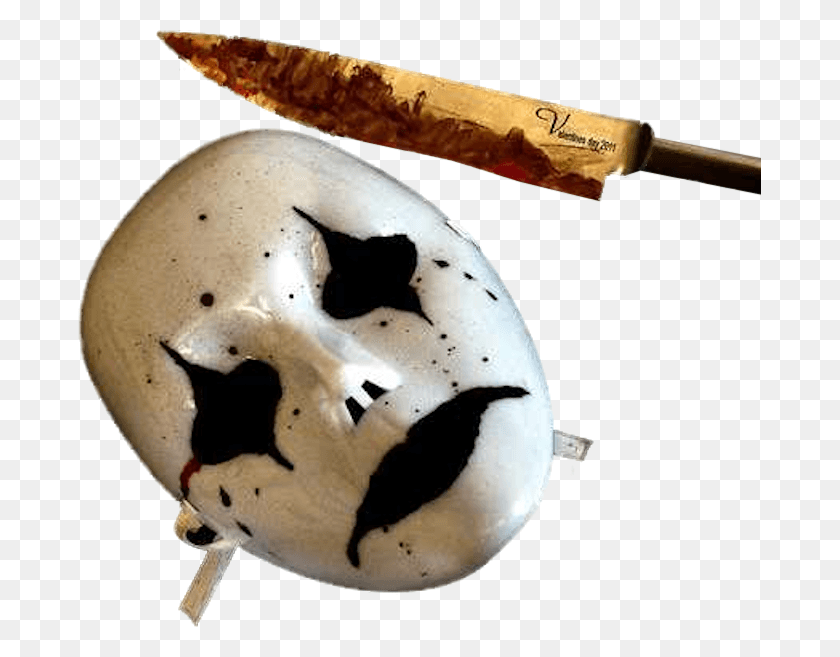 683x597 Mask Bloody Knife Utility Knife, Snowman, Winter, Snow HD PNG Download