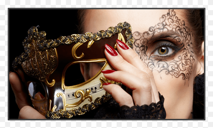 1469x838 Mask Content Carnevale Venezia 2019 Date, Accessories, Accessory, Person HD PNG Download