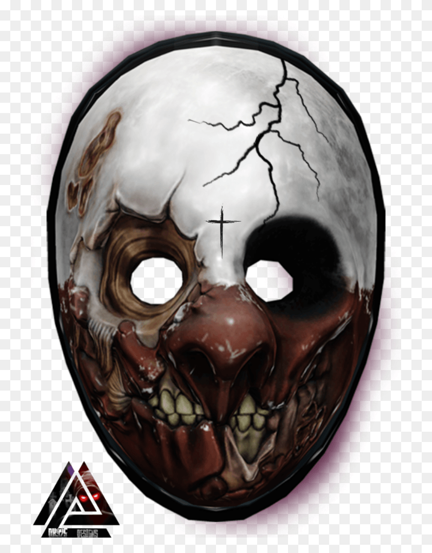 720x1016 Mask Dk925designs Horror Halloween 2018 Dk925 Payday 2 Risen Wolf Mask, Helmet, Clothing, Apparel HD PNG Download