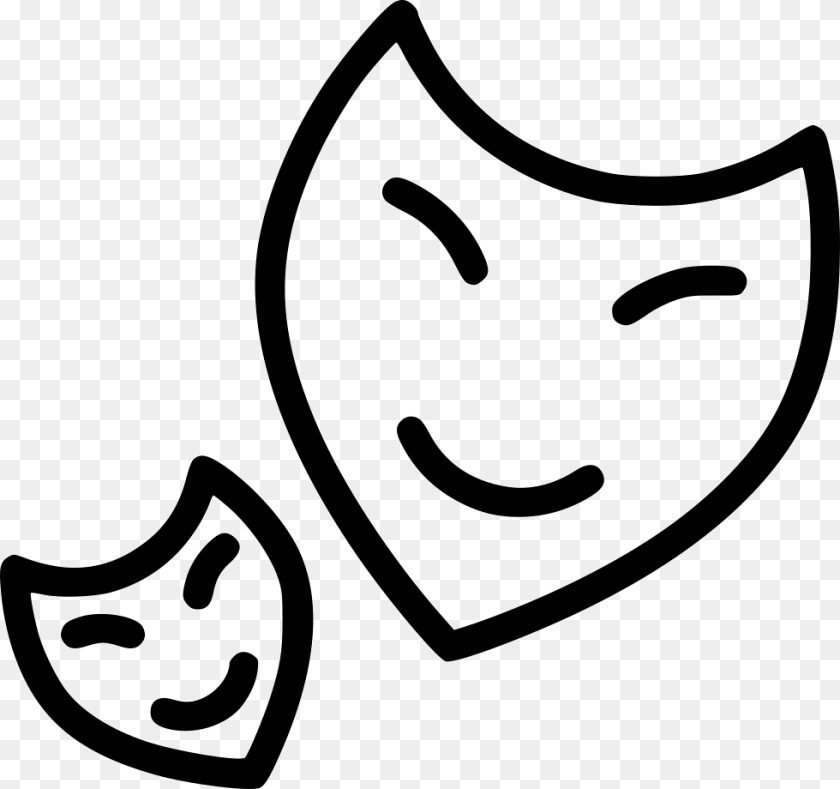 Mask Party Theater Fun Acting Comments Clip Art, Stencil, Food, Fruit, Plant Transparent PNG