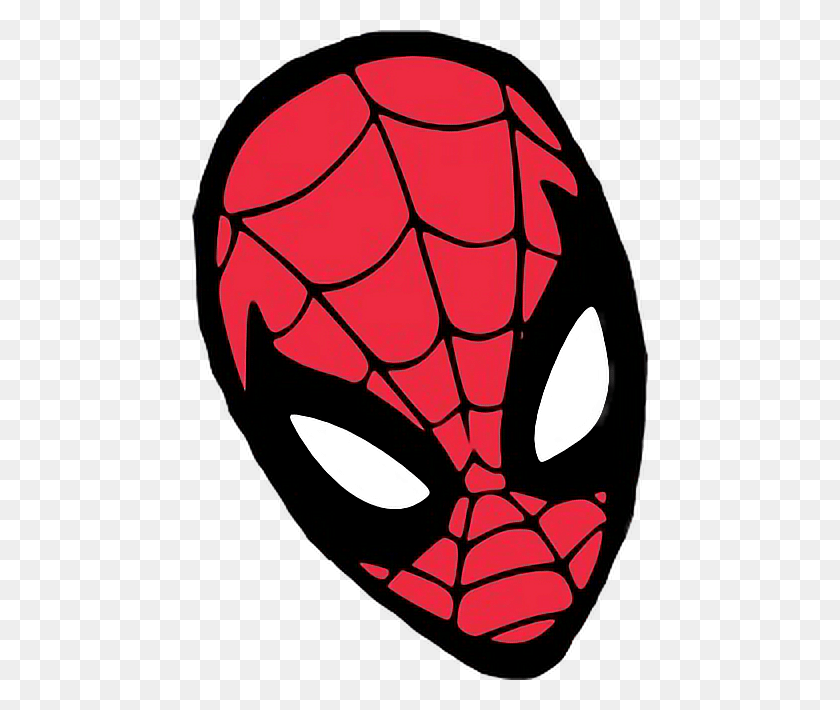 460x650 Mask Spiderman Spidermanmask Facesticker Marvel Mask, Lamp HD PNG Download