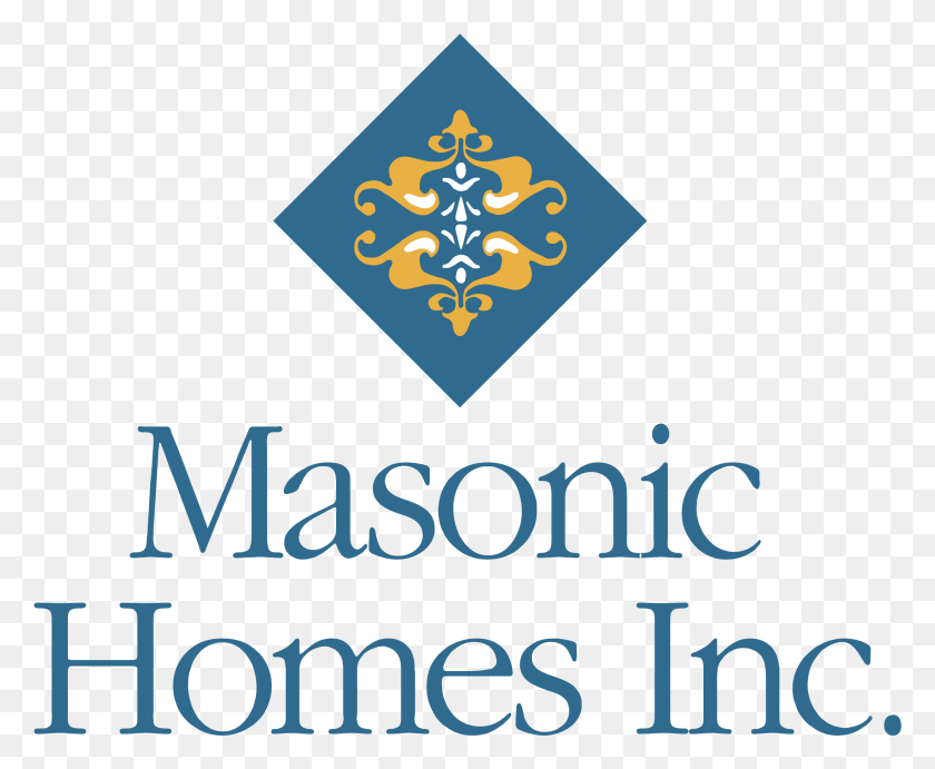2191x1773 Masonic Homes Logo Transparent Emblem, Logo, Symbol, Trademark HD PNG Download