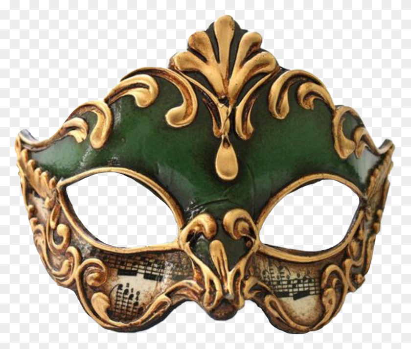 1024x858 Masquerade Sticker Mask, Bronze HD PNG Download
