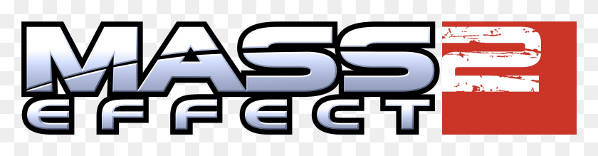 6718x1375 Логотип Mass Effect 2 Mass Effect, Слово, Символ, Текст Hd Png Скачать
