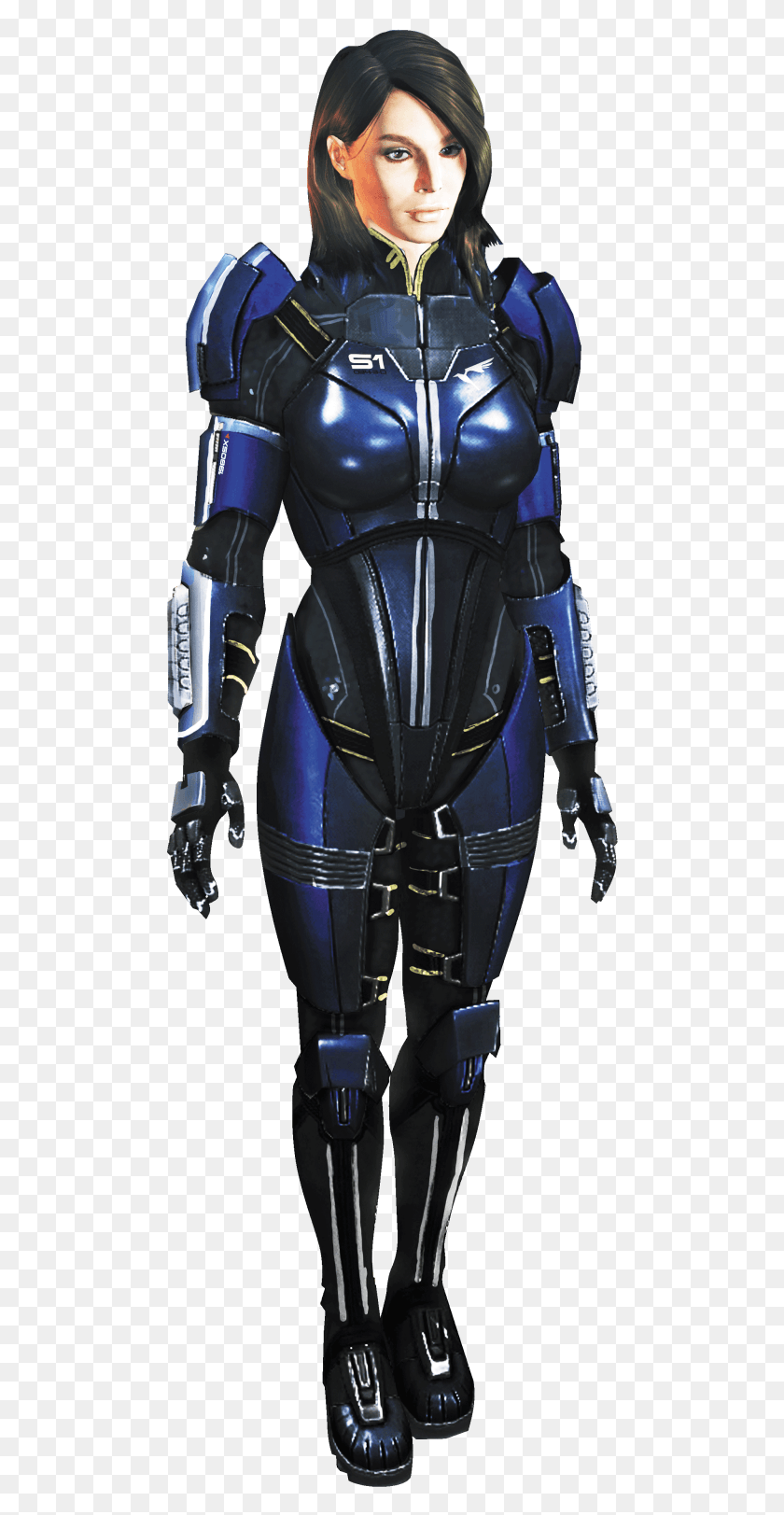 485x1563 Mass Effect Ashley Williams Armor, Clothing, Apparel, Person HD PNG Download