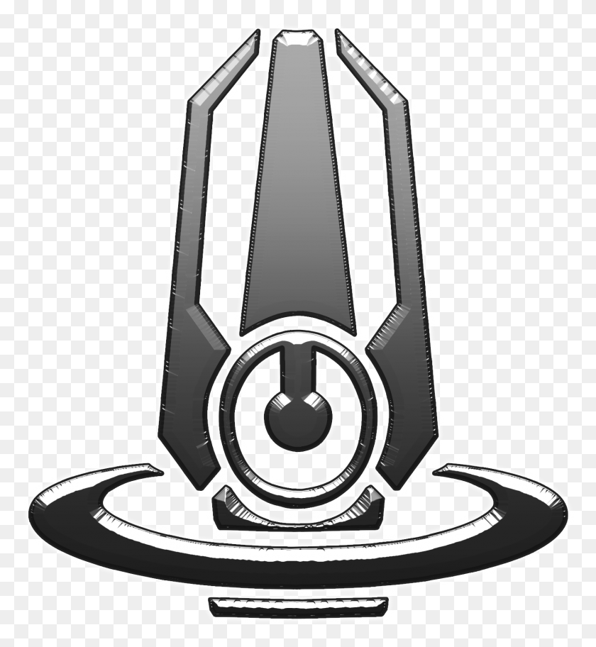 1464x1600 Mass Effect Citadel Logo Mass Effect C Sec Logo, Symbol, Light HD PNG Download