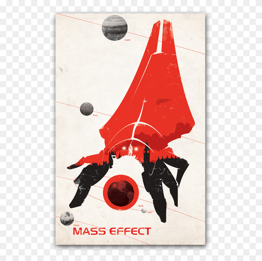 515x778 Mass Effect Print Mass Effect Reaper Red, Человек, Человек Hd Png Скачать