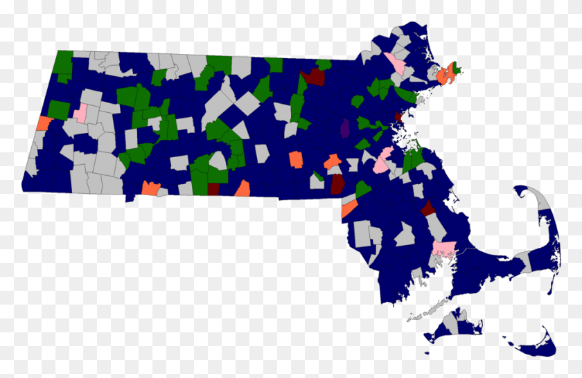 938x585 Massachusetts Green Rainbow Party Presidential Primary Map Of Massachusetts, Diagram, Atlas, Plot HD PNG Download