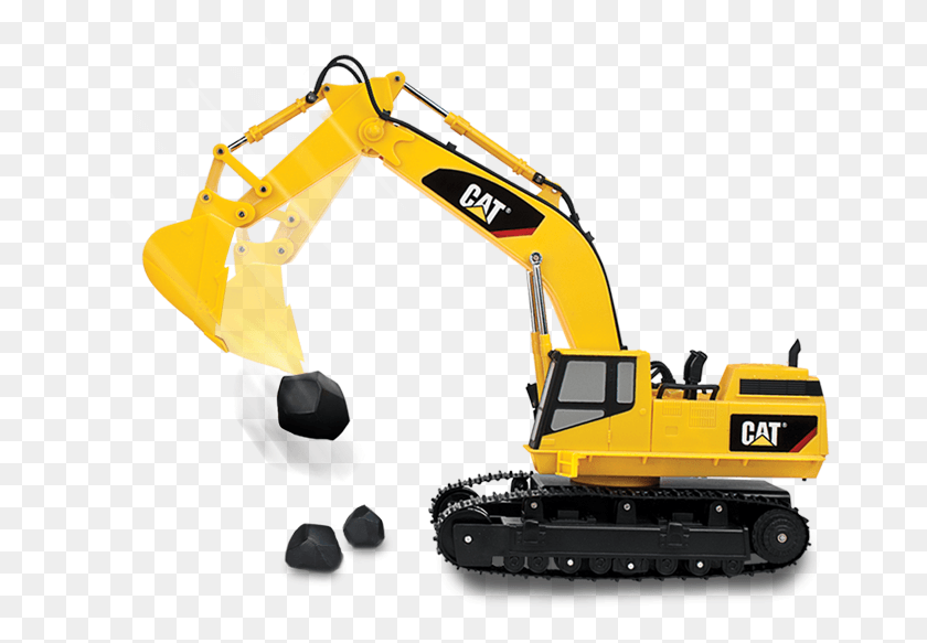 664x523 Massive Machine Excavator Lamps Motorized Toy State Cat Excavator Toys, Tractor, Vehicle, Transportation HD PNG Download
