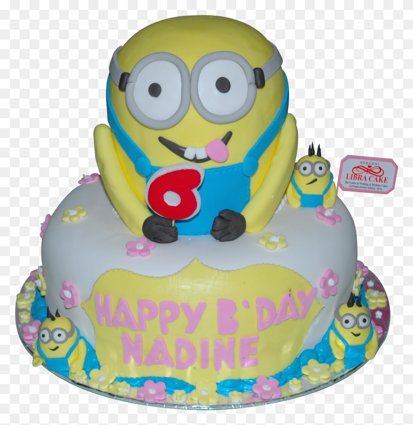 Master Minion Полный торт View Minion Sendiri Birthday Cake, десерт, еда, глазурь HD PNG скачать