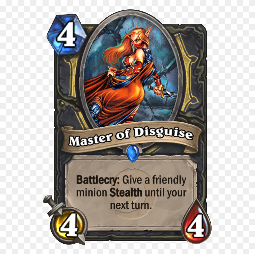 557x776 Master Of Disguise Card Master Of Disguise Hearthstone, Person, Human, World Of Warcraft HD PNG Download