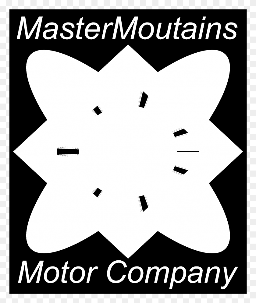 1829x2193 Mastermoutains Motor Company Logo Black And White Fausto Manzera, Symbol, Star Symbol HD PNG Download