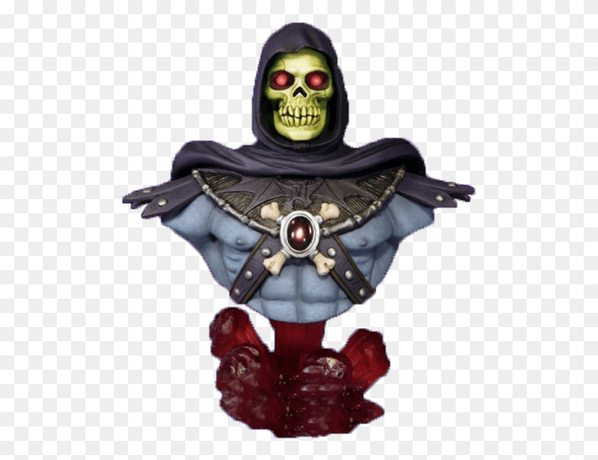 499x587 Masters Of The Universe Skeletor Bust, Clothing, Apparel, Person HD PNG Download