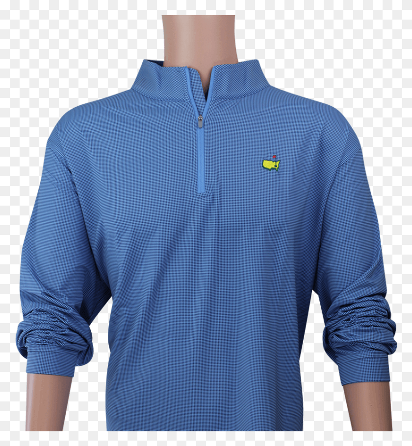 825x901 Masters Peter Millar Blue Houndstooth Performance Tech Man, Clothing, Apparel, Shirt HD PNG Download