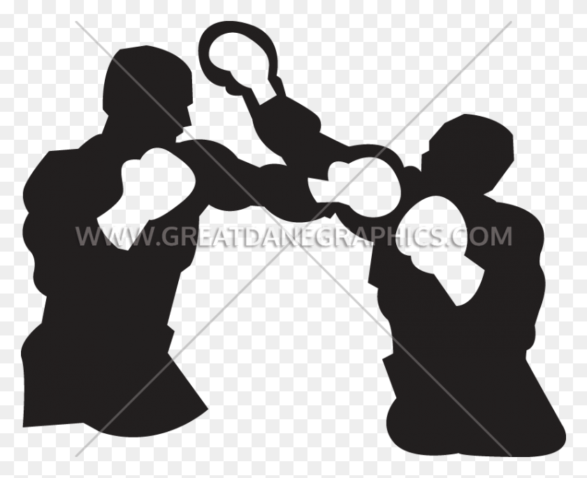 825x661 Match Clipart Boxing Silhouette, Person, Human, Sport HD PNG Download