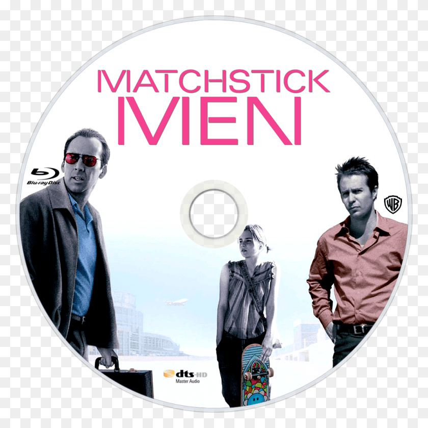 1000x1000 Matchstick Men Bluray Disc Image Matchstick Men Movie Poster, Disk, Person, Human HD PNG Download