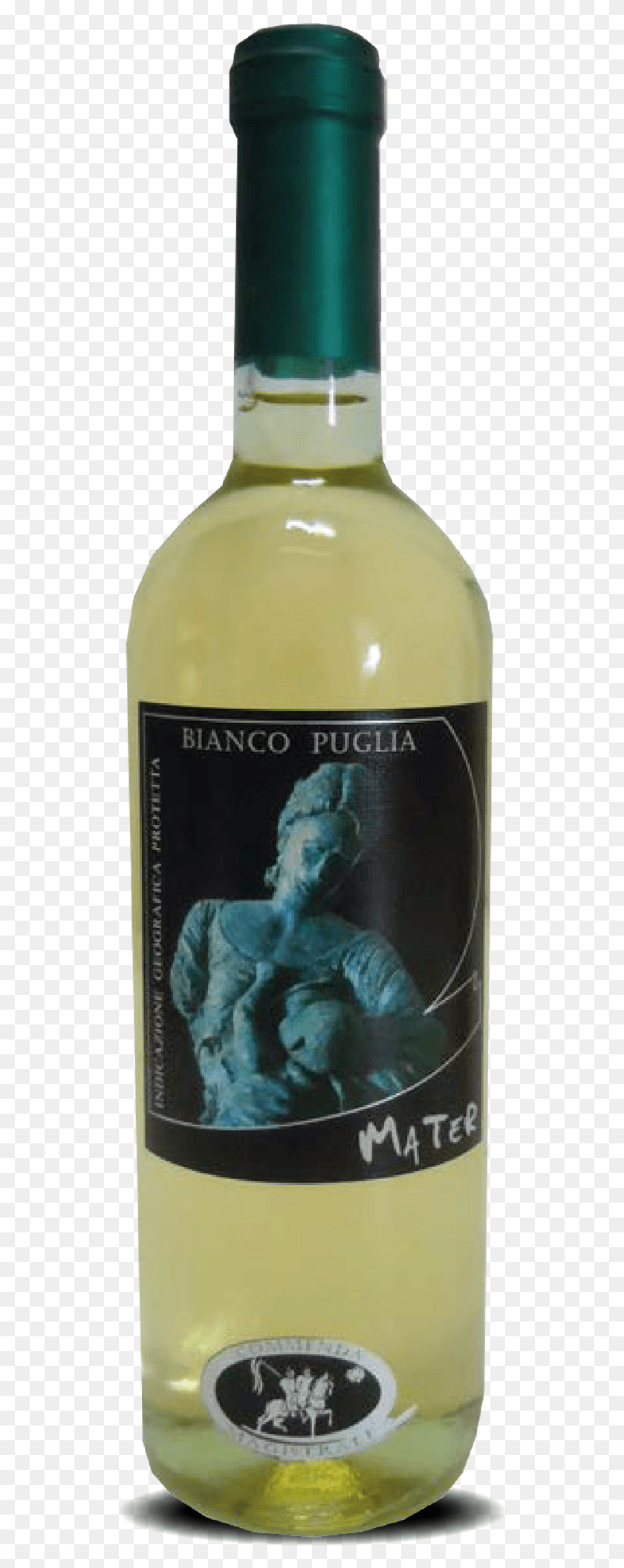 524x2052 Mater Bianco Puglia Igp Wine Bottle, Alcohol, Beverage, Drink HD PNG Download