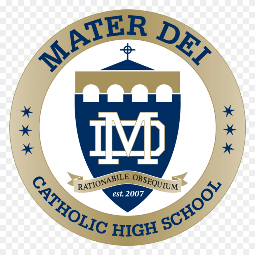 901x901 Mater Dei Catholic High School Logo, Symbol, Trademark, Text HD PNG Download