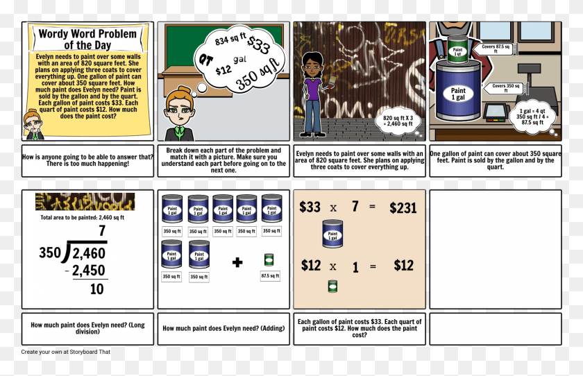 1529x945 Math Storyboard Example Math Storyboard, Comics, Book, Person HD PNG Download