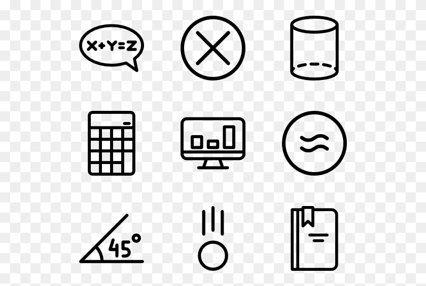 529x505 Math Symbols Mathematics Icon, Gray, World Of Warcraft HD PNG Download