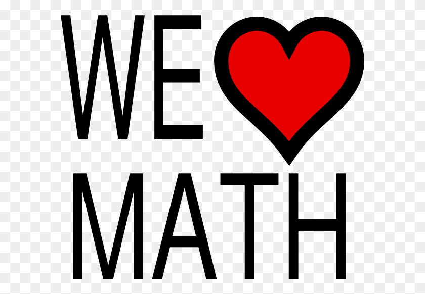 600x522 Math We Love Math Clipart, Text, Label, Heart HD PNG Download