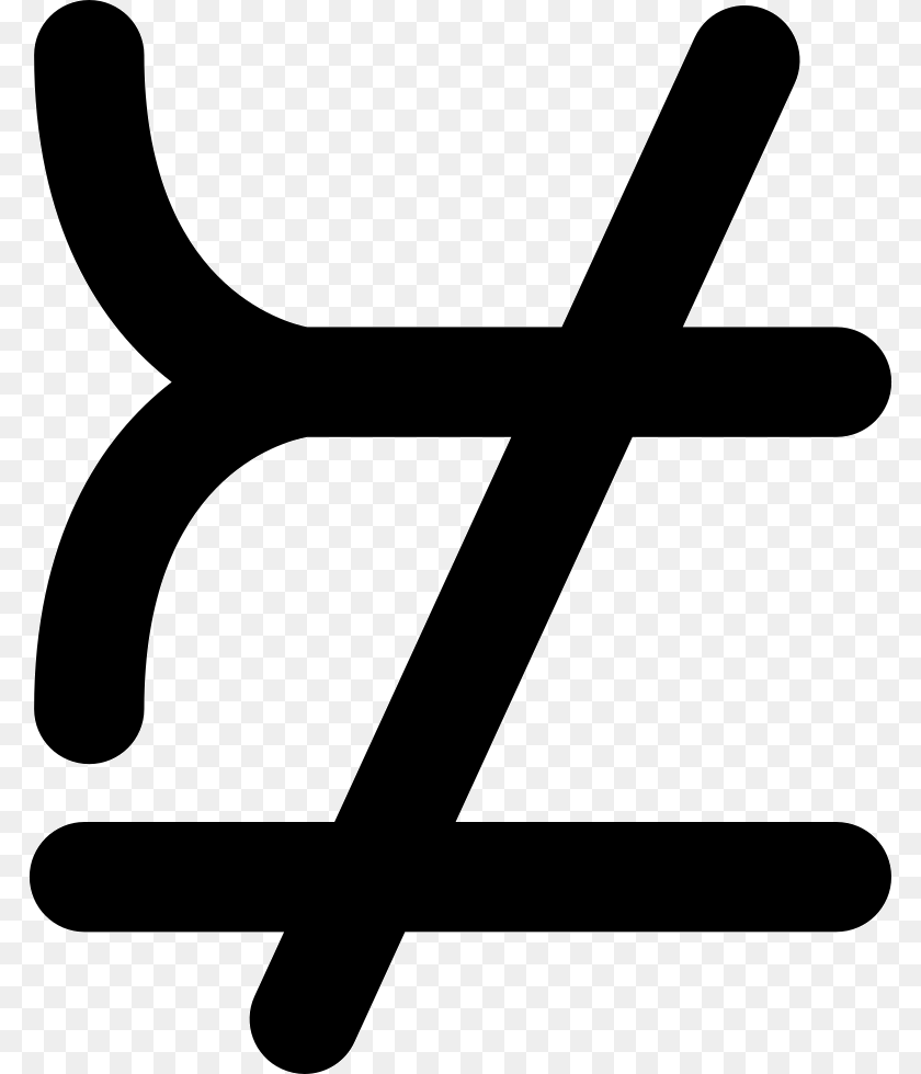 Mathematical Symbols That Does Not Match Or Equal Icon, Symbol, Device, Grass, Lawn Transparent PNG